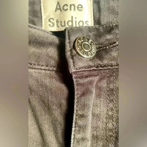 Acne studios black 5 pocket “skin 5” skinny cotton stretch  denim jean 30 - Picture 4 of 5
